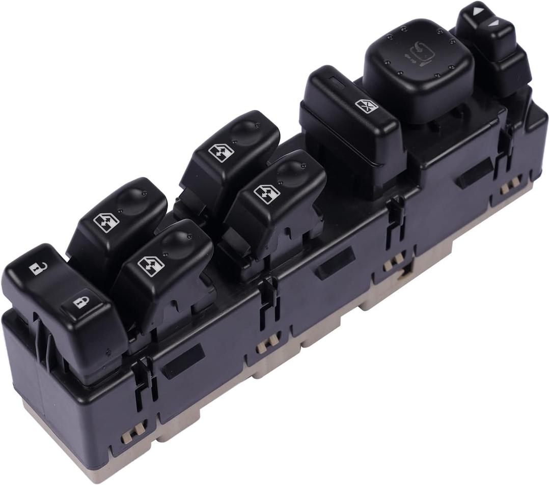 Front Left Driver Side Power Window Switch Replacement for Cadillac Escalade Chevy Avalanche Suburban Tahoe GMC Sierra Yukon XL 2003-2006