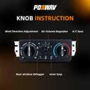 599-141 Climate Control Module Compatible with 2005-2010 Chevrolet Cobalt, 2007-2010 Pontiac G5 Air Conditioning Panel Temperature Control Head Unit A/C Heater Climate Control Module Panel
