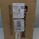 Snughome Narrow Side Table with Charging Station, Slim End Table for Small Spaces, 3 Tier Skinny Nightstand with Drawer, Sofa Beside Table with Storage Shelf for Living Room Bedroom (Rustic Brown)