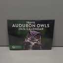 Travis Audobon Owl Calendar 2026 Wall Monthly Owls Gifts For Owl Lovers Women Men | American Made In The USA