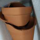KOAMLY 2 PCS Clay pots and Plates, 5-inch red Clay pots with Drainage, Perfect for Indoor, windowsill, and Garden Plants