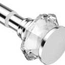 Shower Rod-EUPLAR Shower Curtain Rod, 43-72 Inches Adjustable Spring Tension Curtain Rod, No Drill, Rust Proof, Non-Slip Tension Shower Curtain Rods for Bathroom, Chrome
