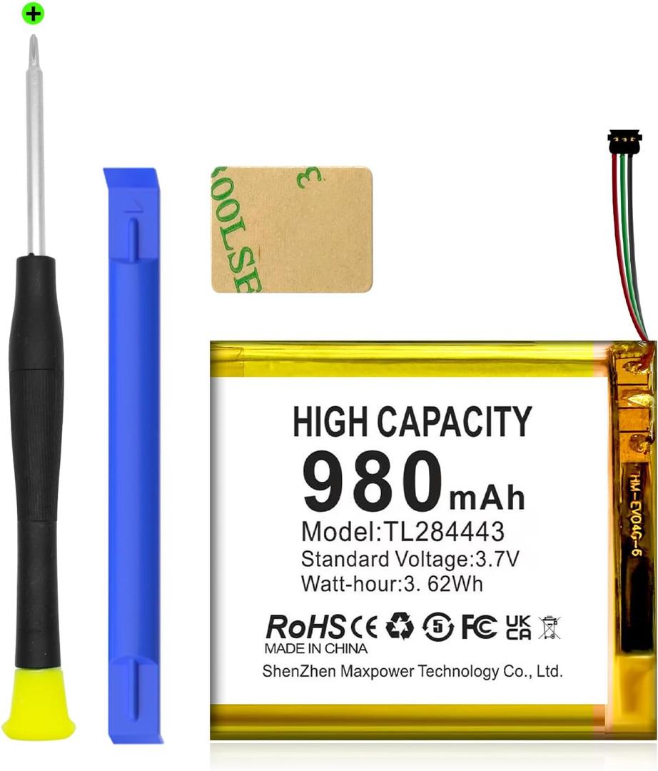 TL284443 Battery, High Capacity Replacement Battery for Nest T3007ES, T3008US, A0013, Fits Nest Learning Thermostat 2nd 3rd Generation with Repair Tools