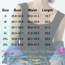 Ribbed Tank Tops for Women Square Neck & V Neck Reversible 2025 Summer Sleeveless Sexy Camisole Going Out Tops (Black, L)