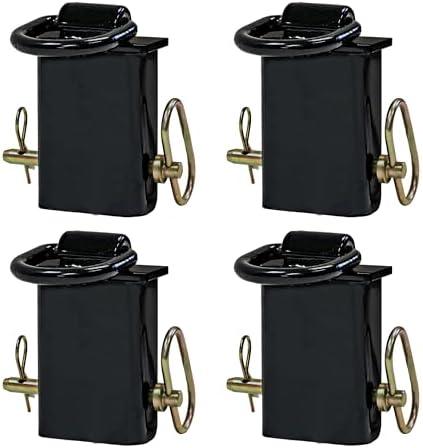 Buyers Products B38SP Stake Pocket D-Ring with Hitch , Black