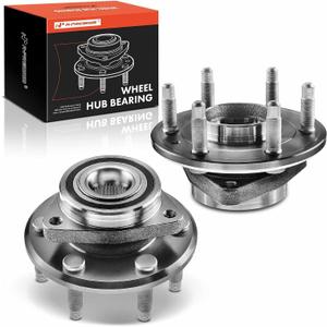 A-Premium 2 x Front Rear Wheel Bearing and Hub Assembly, Fit for Buick Enclave 08-17, Chevy Traverse 09-17, GMC Acadia 07-16, Saturn Outlook 07-10