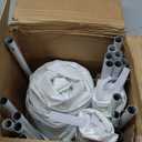 HOTEEL 10x20 Pop up Canopy Tent for Parties, Heavy Duty Easy Setup Tent Without Sidewalls, Outdoor Commercial Instant Gazebo for Wedding Event, with Roller Bag & Sand Bags, White(Hexagonal Frame)