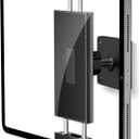 Tablet Wall Mount Holder, 360 Rotating iPad Wall Mount for 4.7"-12.9" Devices, Aluminum Base Stand Compatible with iPad Pro/Air/Mini, iPhone, Samsung Galaxy Tab, Kindle  Kitchen, Gym, Office