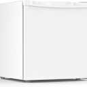 Electactic 1.7 Cu.ft Mini Fridge with Freezer, Compact Refrigerator, Single Reversible Door, Ultra Quiet, Energy Efficient for Office, Dorm, Bedroom, Apartment, White