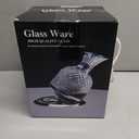 Spinning Decanter, Thickened Glass Crystal Decanter, 360 Rotation, Quick Sobering Up, Essential Accessories, Ideal Gift For Liquor Collectors And Enthusiasts (Silver)