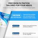 PUREPLUS 1 Micron 20"x4.5" Whole House Sediment Home Water Filter, 4 Pack