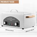High Temperature Sterilizer Autoclave Machine 110V 300W Nail Tool Sterilizer Dry Heat Sterilizer Dental Tool Sterilizer esterilizador de manicura 1.5L Salon Equipment for Metal Tools with Handle