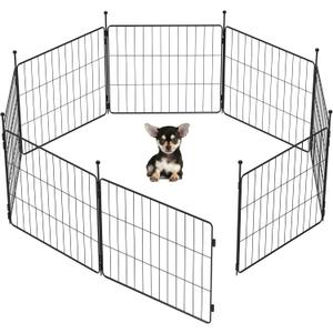FXW MiniPaws Dog Playpen for Yard & RV Camping, Expandable 20-inch 8 Panels for Puppies and Small Dogs, Portable for Indoor and Outdoor Use (20 inch)