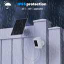 Solar Panel for Ring Camera, Solar Charger Compatible with Ring Spotlight Cam Plus/Pro & Stick Up Cam Battery, Solar Panels with 360 Adjustable Bracket, IP65 Waterproof (1 Pack)