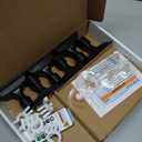 Homemory 6 Pcs Window Candles with Remote Timer Dimmer, Battery Operated Candlesticks with Holders and Suctions, White LED Christmas Candle for Window Xmas Holiday Decor