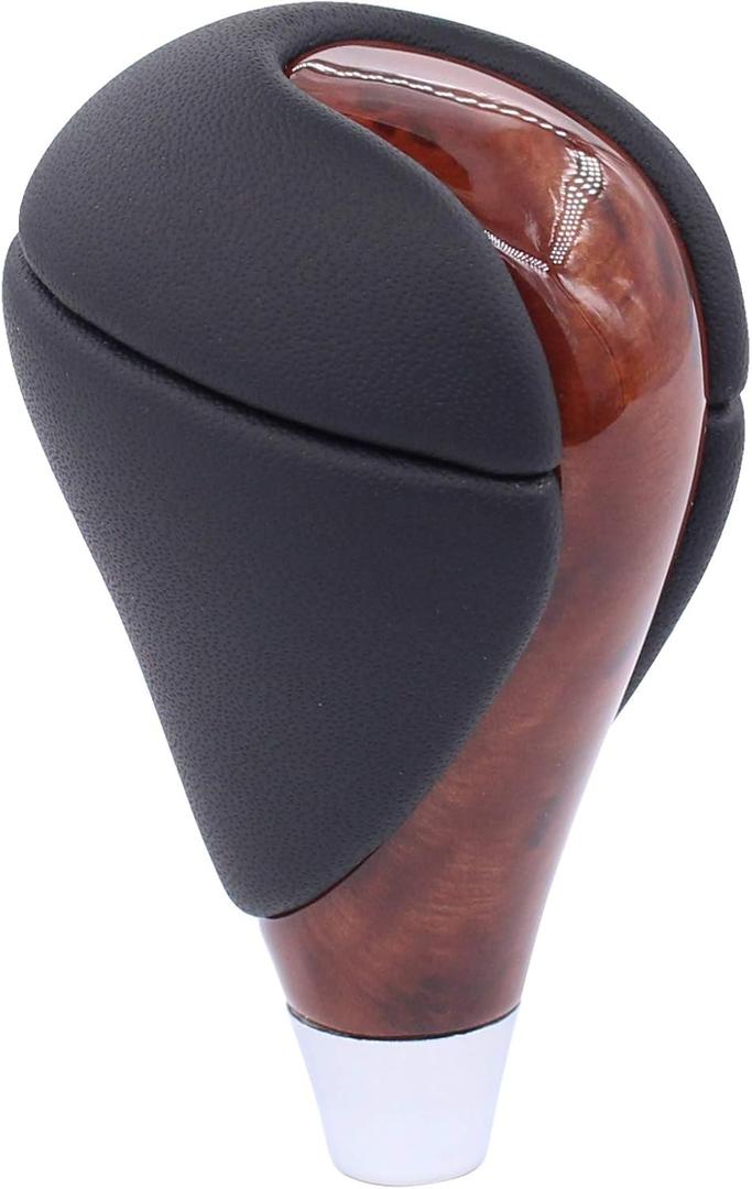 NewYall Walnut Wood Leather Gear Shift Knob for Lexus ES300 ES300h ES330 ES350 GS350 GS450h LS460 GS400 SC300 GS430 GS450h LS460 is F IS250 IS350 LS460 RX450h SC400