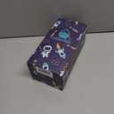 FAHRMOSIS 14 OZ Kids Water Bottle with Straw & 2 Lids (Flip & Spout) Leak Proof Metal Insulated Stainless Steel Reusable Tumbler for School & Sports Water Bottle - Black (Space)