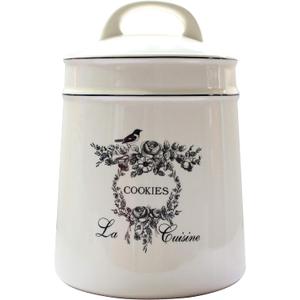 Vintage Ceramic Cookies Jars,Retro Bird and Flower Design,Large Kitchen Organization Storage Canister with Airtight Lid,Seal Canister for Food Storage,Store Cookies,Biscuits,Dessert etc,Beige