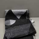 HOMFINE Washable Modern Area Rug - Geometric Style 5x7 Rugs for Living Room, Bedroom, Machine Washable Rug Soft Non Slip Non Shedding Area Rug - Grey, 5'x 7'(Rectangular)