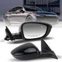 Right Passenger Side Mirror Compatible With Honda Accord 2018-2022 with Turn Signal Light Power Glass Heated with Blind Spot Detection 8-Pins Replaces 76201TVAA31ZJ | 76208TVAA42