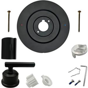 Shower Handle Replacement for Moen 2510/2520/2570/2590 Bathtub Valve, Bath Tub Trim Kit for Single Handle Set (Matte Black)