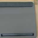 Large Lap Laptop Desk - Full PU Material Mouse Pad Gaming Tray - Portable LapDesk with Phone Holder & Wrist Rest for Notebook, MacBook, Tablet, Bed, Sofa(Gray, Fit Up 17.3-in Laptops)