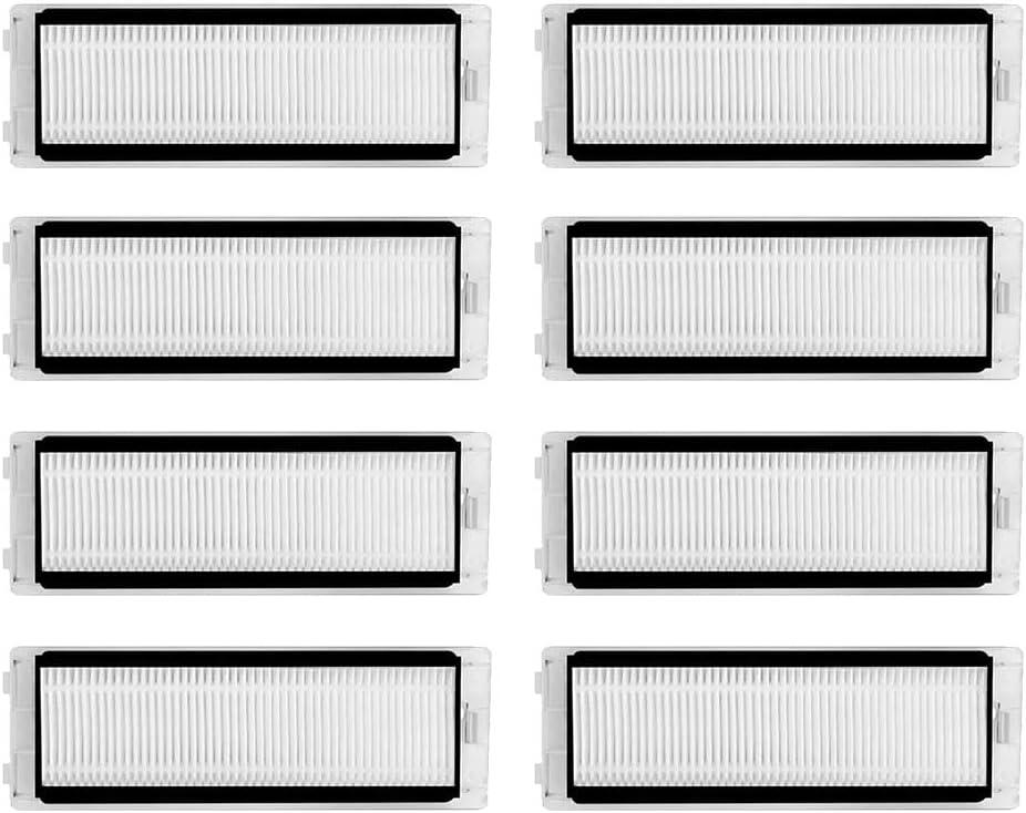Neutop Replacement Filters Parts, Compatible with Roborock Q Revo/Qrevo 2R3W, Robot Vacuums Cleaner Replacement Spare Parts Accessories, 8-pack.