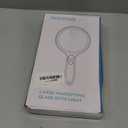 EEEKit Magnifying Glass with Light, 12 LED 10X 25X 45X 60X High Magnification Magnifier, for Reading, Crafts, Jewelry, Low Vision Aid (Blue)