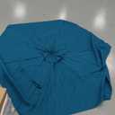 Blissun 7.5 ft Patio Umbrella, Yard Umbrella, Outdoor Market Umbrella with Push Button Tilt Crank (Cerulean)