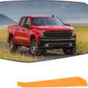 Right Passenger Side Mirror Glass Compatible With 2019 2020 2021 2022 2023 2024 2025Chevy Silverado 1500 GMC Sierra 1500 With backing plate Heated (with a tool) Replace# GM1325159 84309709
