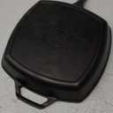Bundle of Lodge 10.5 Inch Cast Iron Pre-Seasoned Square Grill Pan 