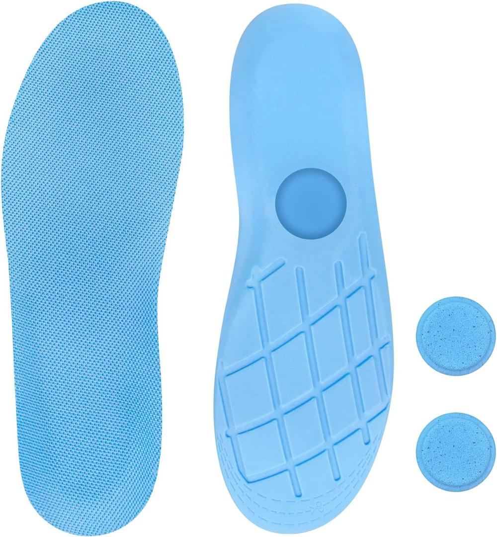 Endoto Insoles for Airtag for Kids Toddler and Adults, Shoe Inserts Soles for Air Tag Holder (US Patent: USD1082268) (Color: Blue,Size: 170mm)