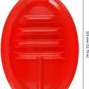 JAPCHET 20 Pack Plastic Taco Plates with Dividers, Colorful Taco Holder Plates Includes 2 Dipping Areas for 3 Tacos, Soft & Hard Taca Shell, 12.8 x 8.9 Inches
