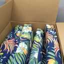 Arden Outdoor Dining Chair Cushion, 4-Pack, 20x44, Blue Tropical