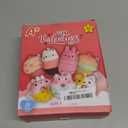 Aigybobo Valentines Day Cards for Kids Classroom, Valentines Gifts Cards with Dessert Squishy Toys Keychains, Kids School Class Valentines, Classroom Exchange Prizes & Party Favors for Boys Girls