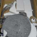 Kertnic Metal Coat Rack Stand with Natural Marble Base, Free Standing Hall Tree with 12 Hooks for Hanging Scarf, Bag, Jacket, Home Entry-way Hat Hanger Organizer (Bronze)