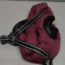 Warm Dog Winter Coat, Fashion Pet Cold Weather Jacket with Built-in Harness, Reflective & Adjustable Comfortable Pet Vest, Windproof Apparel for Medium Dogs (Purple, Medium)