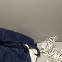 Electric Heated Blanket King Size 90"x100" - Dual-Sided with Microplush & Sherpa Fabric, 4 Heat Settings & 10 Hours Auto Off, Dual Controller, Machine Washable - Dark Blue (07-dark Bule)