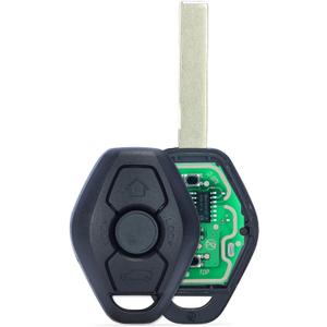 Beefunny 315/433MHz Adjustable ID44 Chip EWS System Remote Car Key Fob 3 Button for BMW 325 330 318 525 530 540 E38 E39 E46 M5 X3 X5 (1)