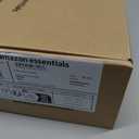 Amazon Essentials Women's Flatform Thong Sandals (8, White Faux Leather)