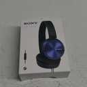 Sony MDR-ZX310AP ZX Series Wired On Ear Headphones with mic, Blue