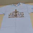 Jesus Christ Saved My Life Gift for Women Men T-Shirt, M