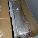 23.6''x16''x12'' Enclosed Stainless Steel Litter Box with Lid, XL Sifting Litter Box for Pine Pellets, High Sides Metal Litter Box System for Big Cats, Anti-Leakage, Easy Cleaning, Less Tracking (Large)