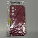 Puxicu Slim Case for Samsung Galaxy S24 FE, Enhanced Camera Protection, Shockproof Skin-Friendly Touch Soft Case Cover for Samsung Galaxy S24 FE Phone, Wine