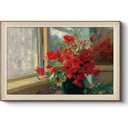 Walmart AXXPosters-Large Wall Art for Living Room, Red Flowers Canvas Home Decor Vintage Natural Oil Painting Picture, Floral Wall Decor Gifts for Friends or Family, 3'x2'