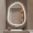 Niccy Irregular LED Bathroom Mirrors, Backlit Vanity Mirror, 24"x32"