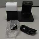 Wireless Charger for Samsung/Android,6 in 1 Alarm Clock Charging Station for Bedrooms with Bedside Clock Night Light for Samsung S25/S24/S23 Ultra/Buds,Watch Charger only for Galaxy Watch 8/7/6-Black