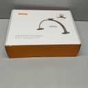 CGBE Half-Moon Nail Light for Desk : Professional Manicurist Table Lamp for Nail Salon Lighting and Eyelash Extensions with Phone Holder - Extra Large 30.7" Craft Desk Light - Pink