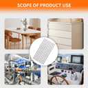 5 Pack 5/16'' Dia 304 Stainless Steel Solid Round Rod, 6'' Length Metal Round Rods for DIY Craft, Shaft Gear, Drill Lathes Boring Machine Turning Miniature Axle