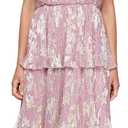 S.L. Fashions Women's Short Sleeve V-Neck Midi Cocktail Dress W/Ruched Waist, Wedding Guest Gown (Petite and Regular Size 16